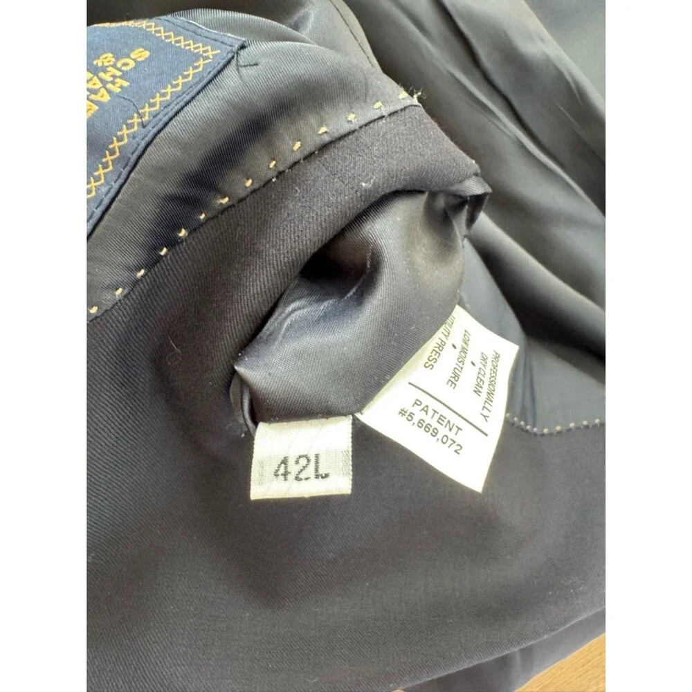 Hart Schaffner Marx Classic Navy Two-Button Sport Coat - 4RL